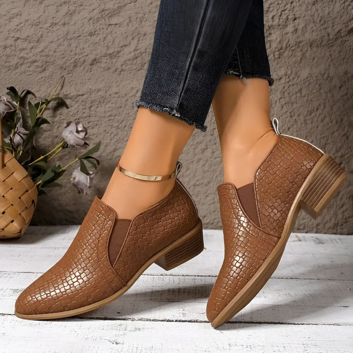 Alexia | Ivory Woven Loafers