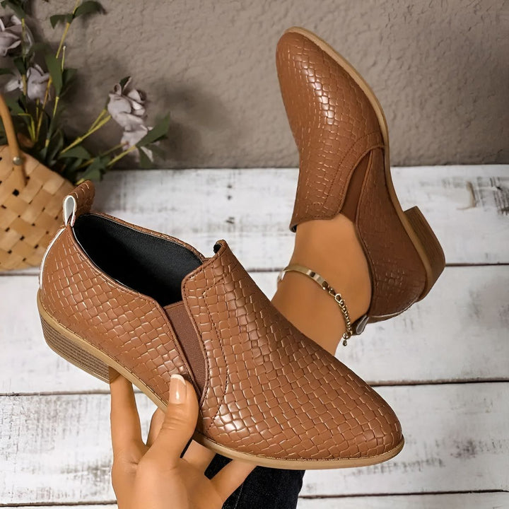 Alexia | Ivory Woven Loafers