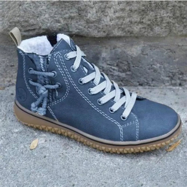 Lela |Casual Lace-Up Ankle Trainers