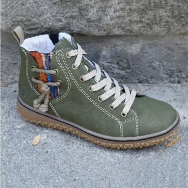 Lela |Casual Lace-Up Ankle Trainers