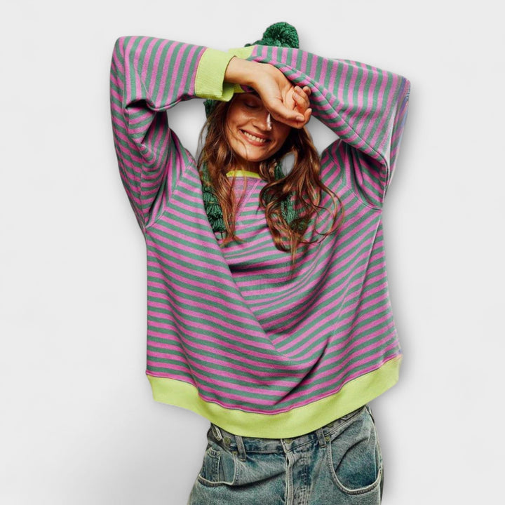 Lottie | Striped oversized jumper