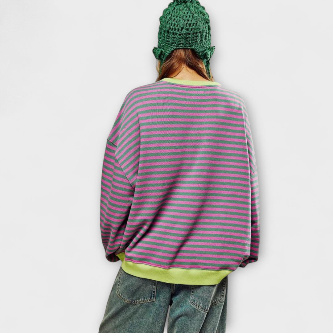 Lottie | Striped oversized jumper