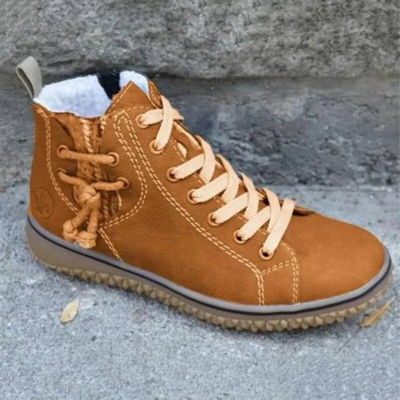 Lela |Casual Lace-Up Ankle Trainers