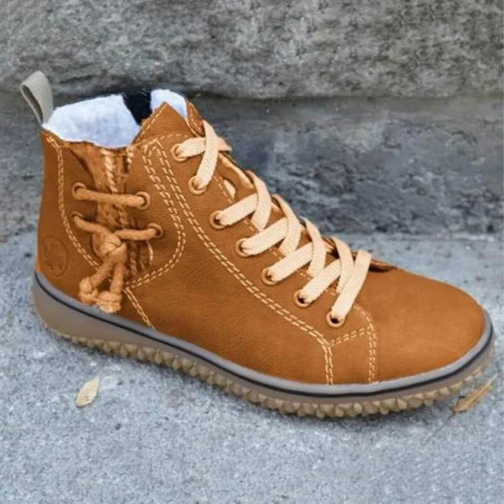 Lela |Casual Lace-Up Ankle Trainers