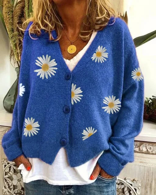 Althea™ | Casual floral crochet cardigan 5