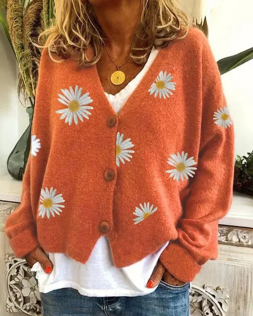 Althea™ | Casual floral crochet cardigan 5