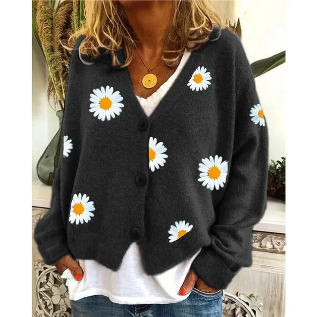 Althea™ | Casual floral crochet cardigan 5