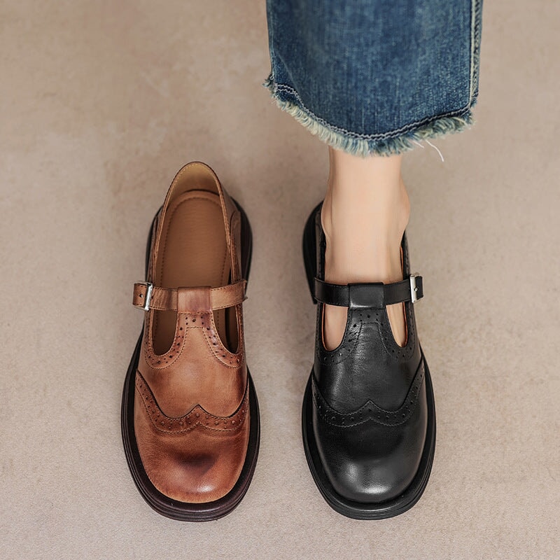 Verda | Leather Mary Jane